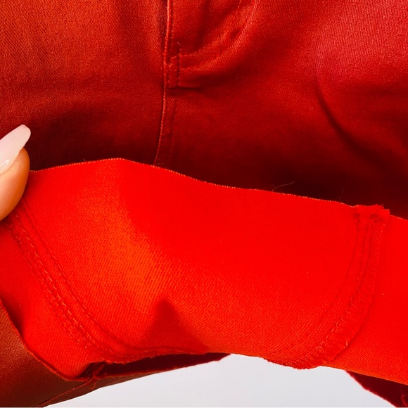 Prettylittle Thing red stretch faux leather mini skirt size US6/UK10 - Picture 12 of 12